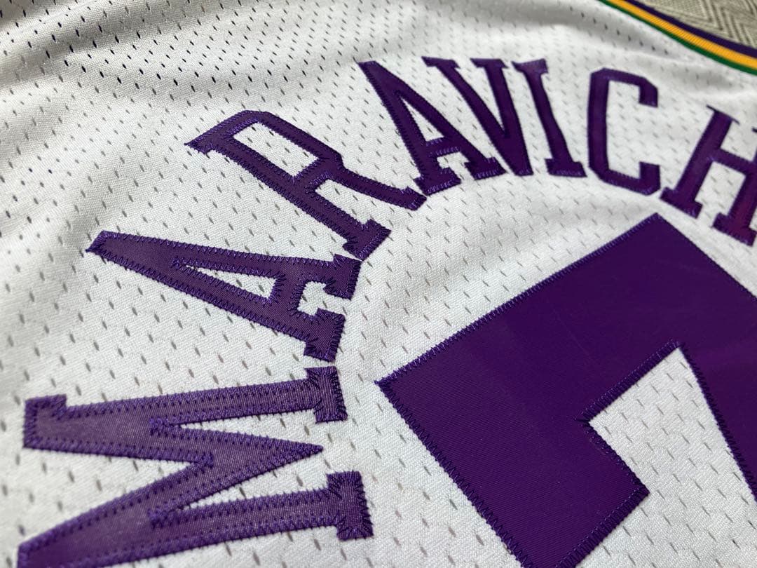 希少品】 NBA ピート・マラビッチ JAZZ ジャズ ユニフォーム ピストル