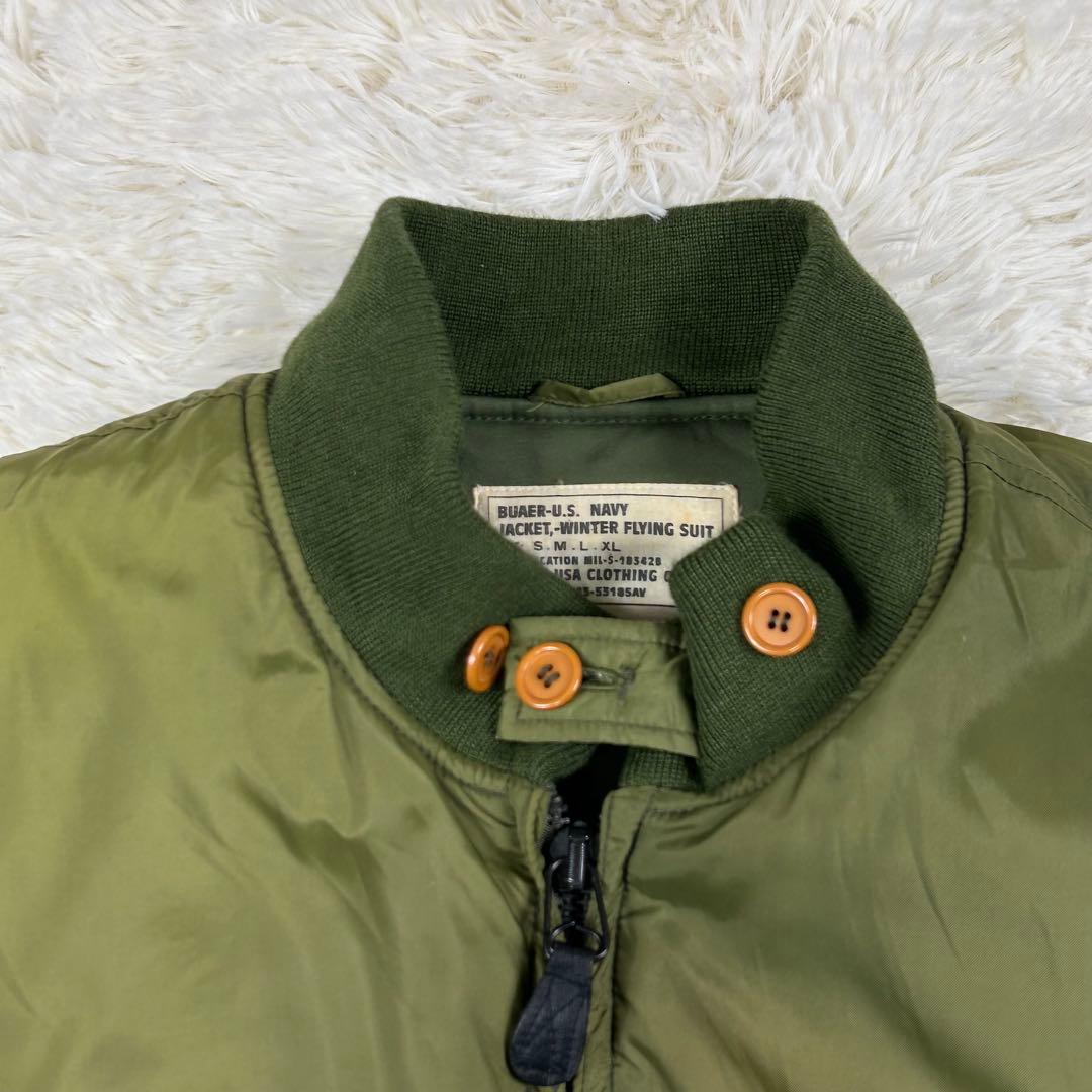 AVIREX G-8 フライトジャケット オリーブ XL 中綿 大きいサイズ 緑