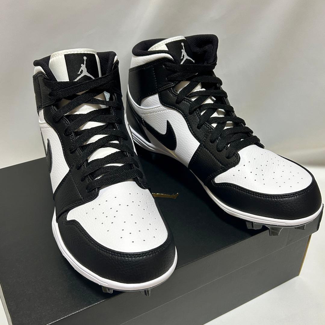Jordan 1 Mid TD Panda　アメフト スパイク 28.0cm　Ｔ