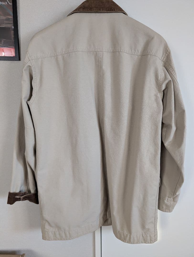 希少 L.L.Bean コーデュロイ襟 カバーオール ベージュ