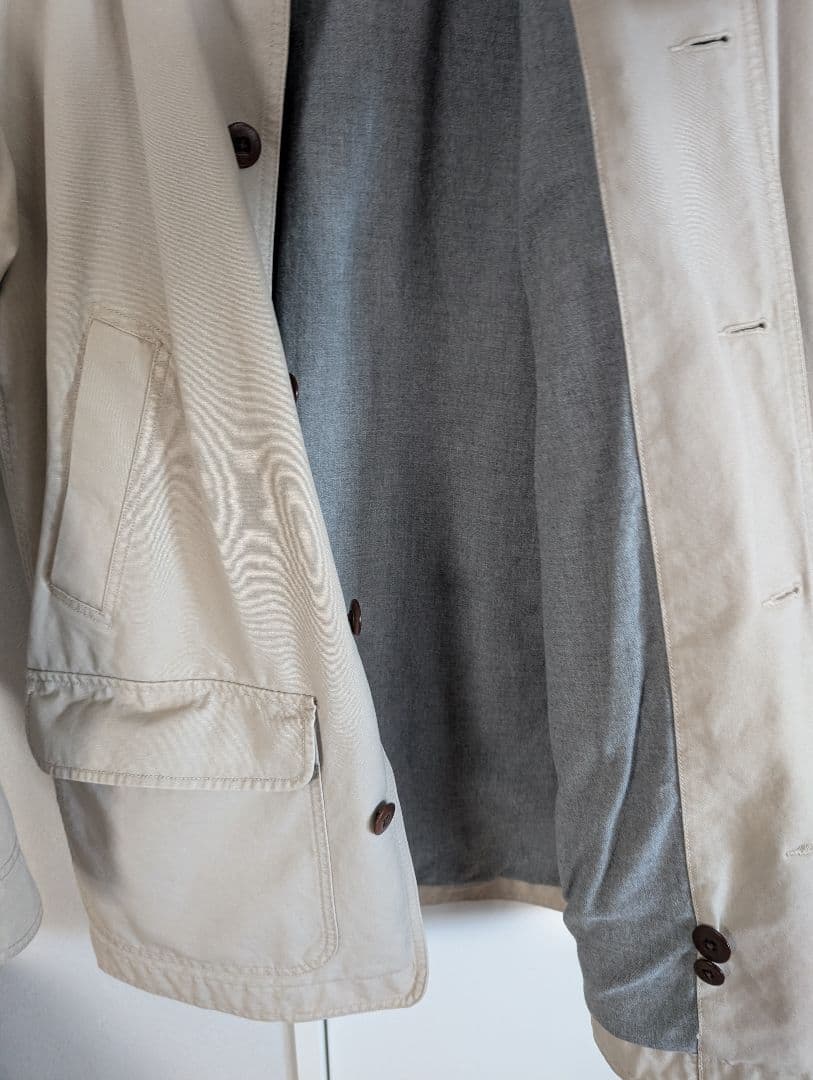 希少 L.L.Bean コーデュロイ襟 カバーオール ベージュ