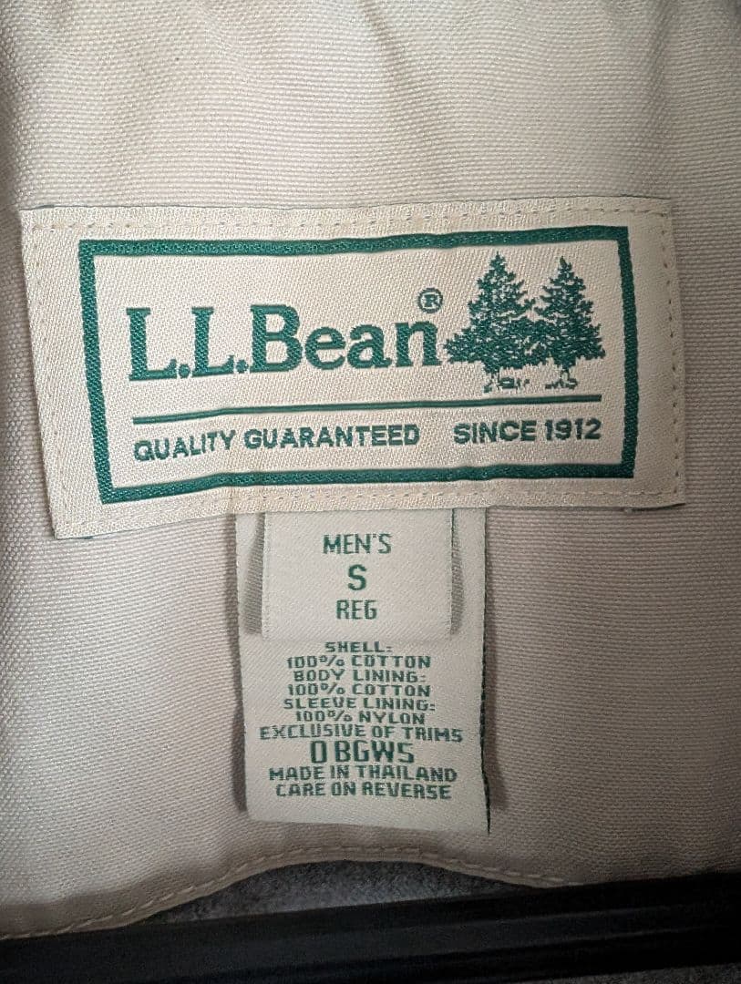 希少 L.L.Bean コーデュロイ襟 カバーオール ベージュ