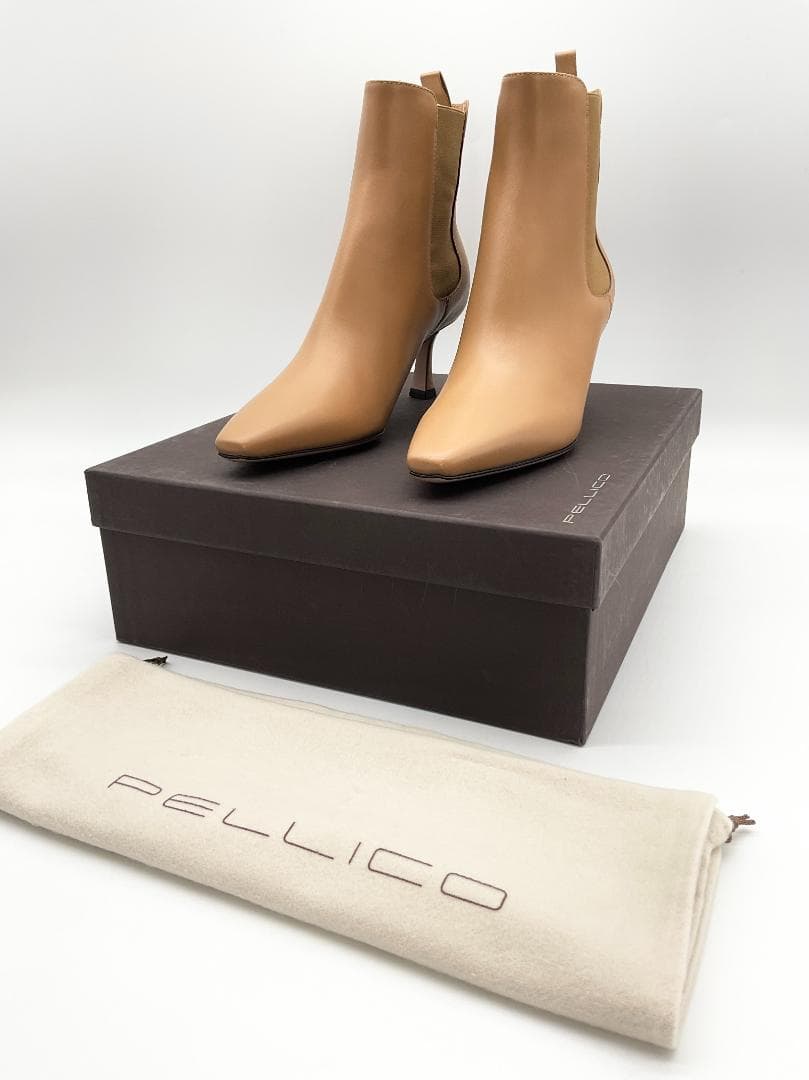 未使用】PELLICO VENERE サイドゴアヒールブーツ 37.5 - メルカリ