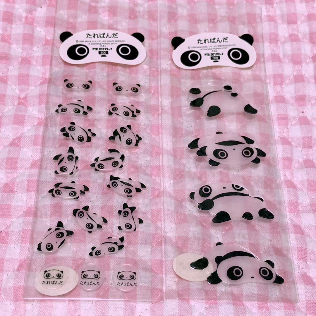 平成レトロ たれぱんだ クリア シール セット まとめ売り San-X - メルカリ