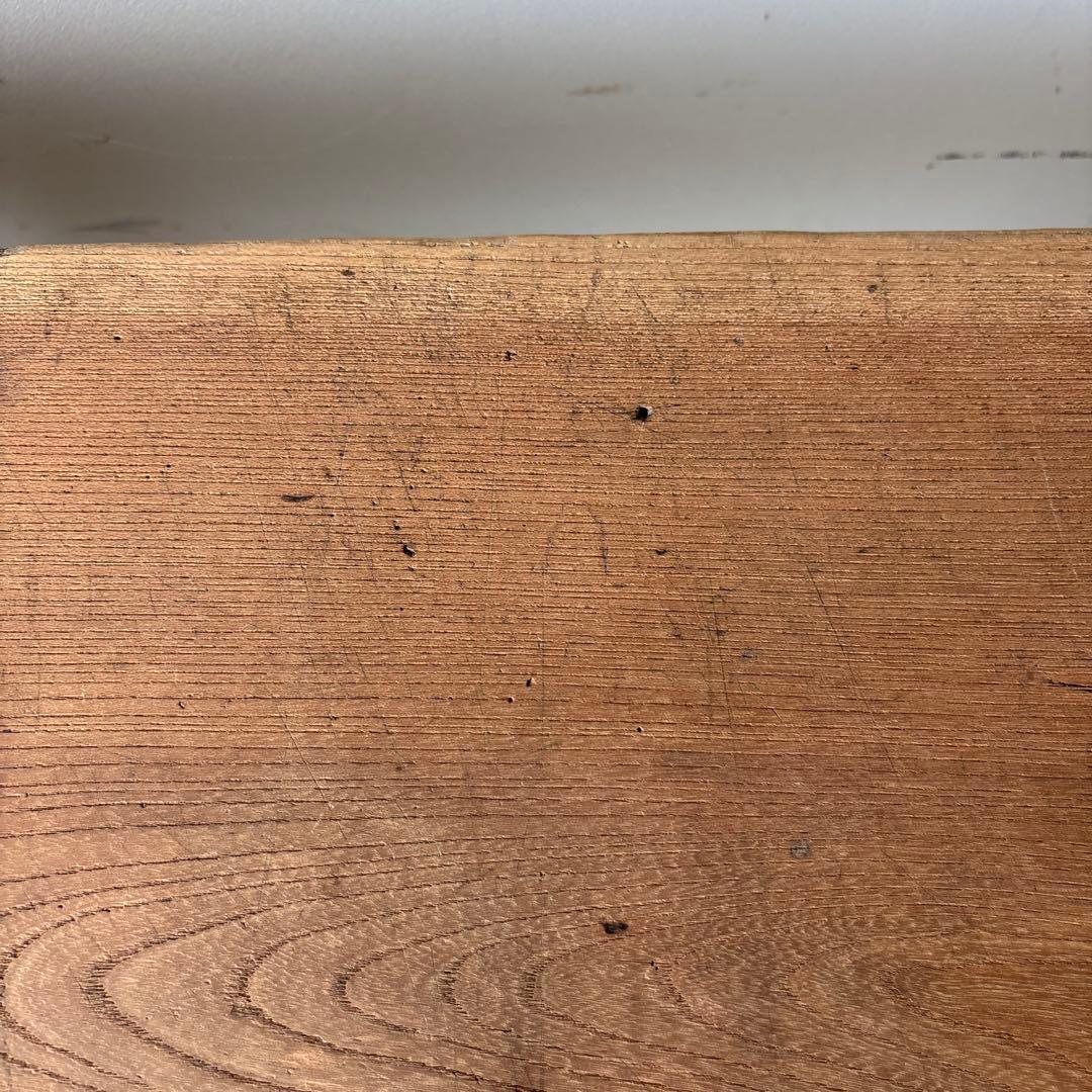 欅材の飾り台 ローテーブル 文机 白木 木地 無塗装 剥離家具