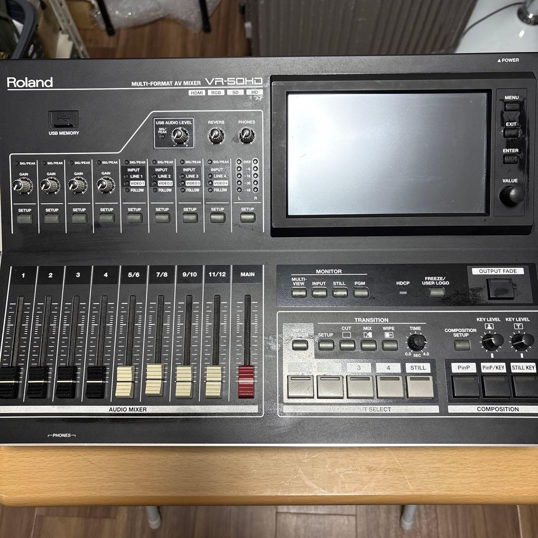 ち*い様 ローランド VR-50HD マルチフォーマット ライブスイッチャー A ローランドがオールインワン・マルチフォーマットAVミキサー「VR-50HD