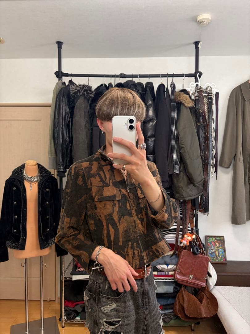 ブルゾン 短丈 フォト y2k archive グランジ 平成 - メルカリ