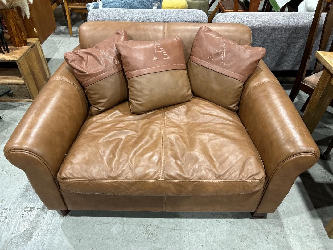 HALO / ハロ｜GIL ギルソファ｜1.5P レザー ラブソファ｜総本革