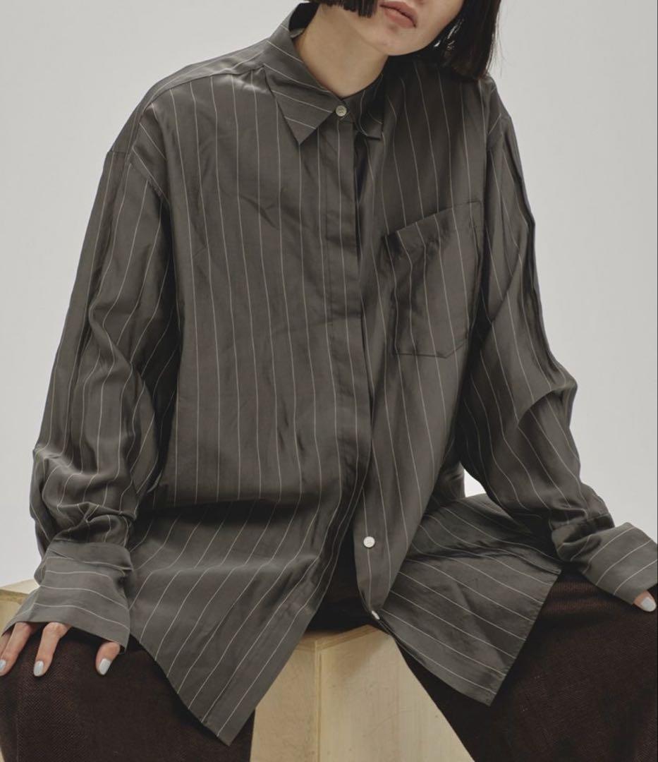 【TODAYFUL】StripeSilkyShirts/ストライプシルキーシャツ TODAYFUL（トゥデイフル）の「【TODAYFUL/トゥデイフル】Stripe Silky