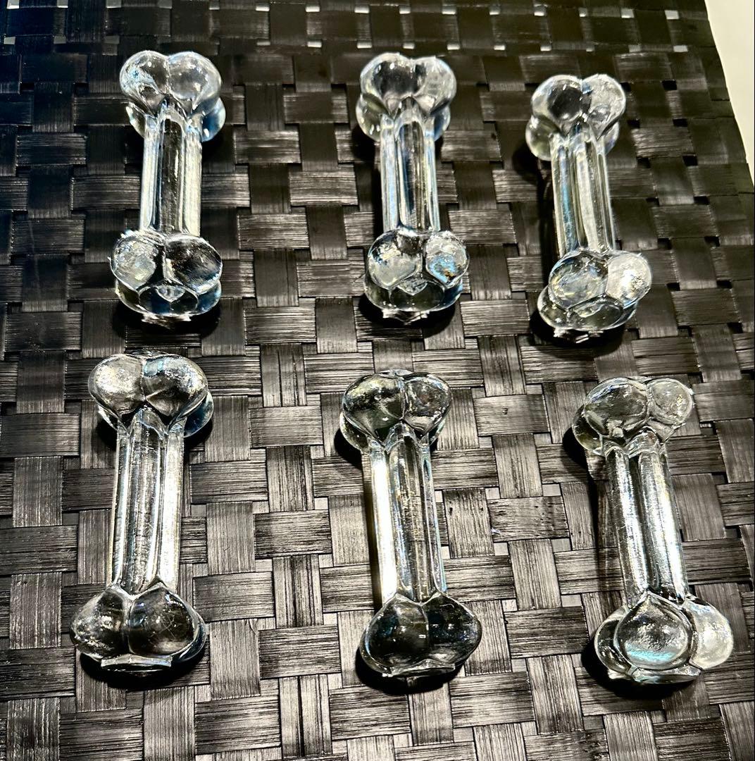 <断捨離価格> オールドバカラ カトラリーレスト 6個セット 極美品♪オールドバカラ Baccaratカトラリーレスト箸置き6本