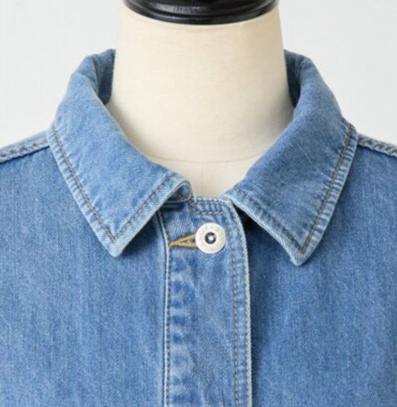 【ビアズリー】FRIPIER パフ袖カバーオールデニムジャケット/良品 BEARDSLEY（ビアズリー）の「《FRIPIER》パフ袖カバーオールデニム