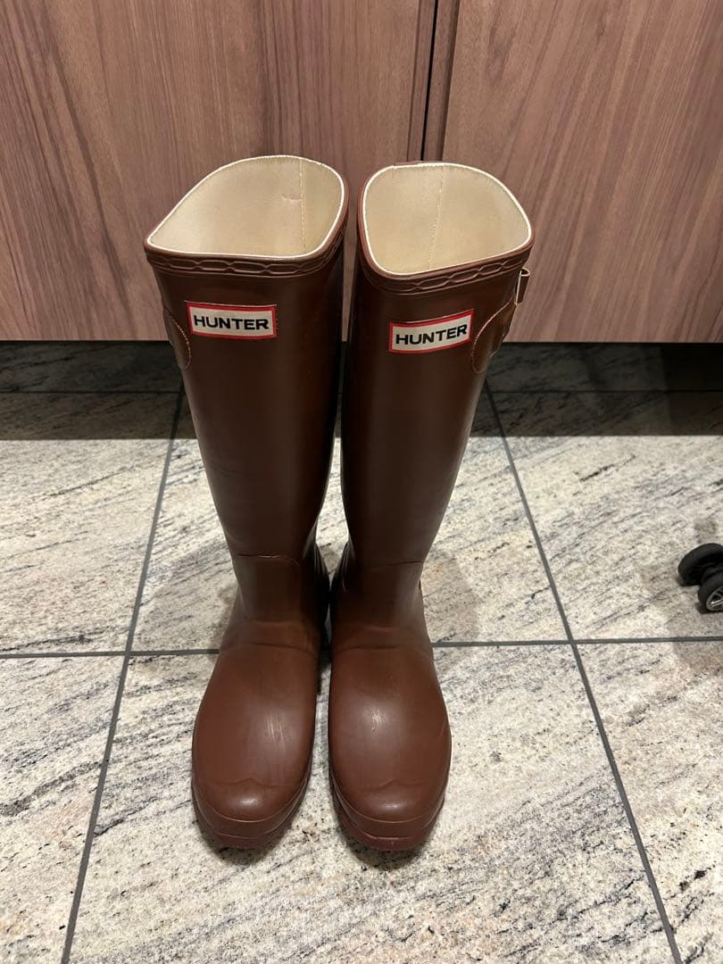 HUNTER ハンター オリジナル メルロー UK5 24cm HUNTER（ハンター）の「HUNTER オリジナル トール トリコロールカラー