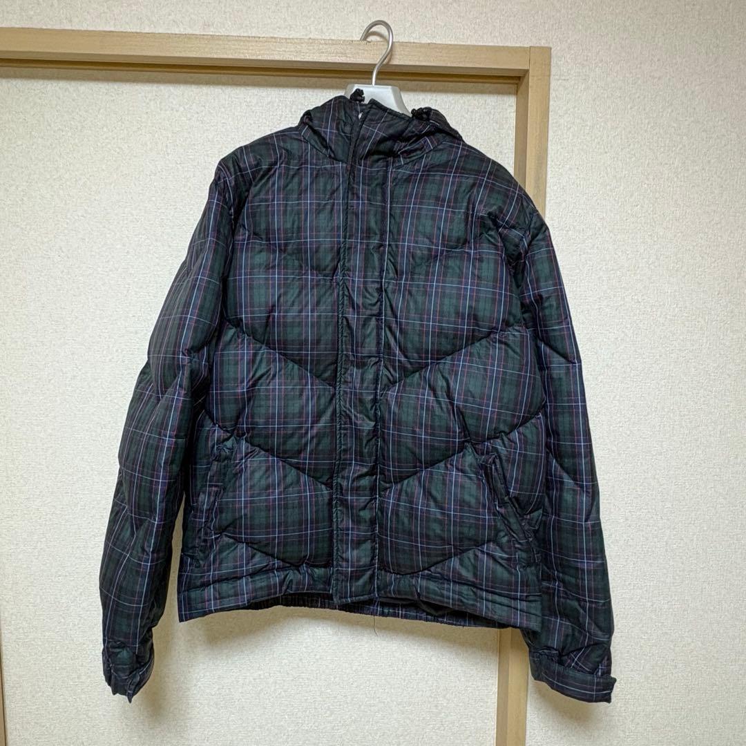 STUSSY ダウンジャケット チェック柄 - メルカリ