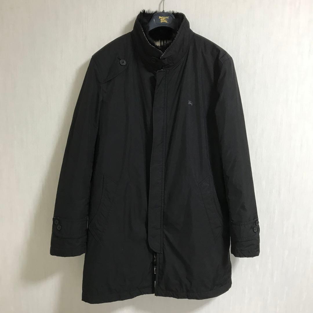 激レア バーバリーブラックレーベル裏地ラビットファー コート