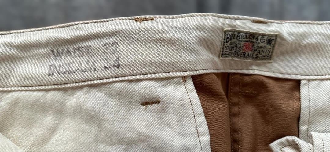 ジャンキースタイル別注バズリクソンズ　オリジナルスペックチノ　W32 ジャンキー別注！！バズリクソンズオリジナルスペックチノ！！【JUNKY