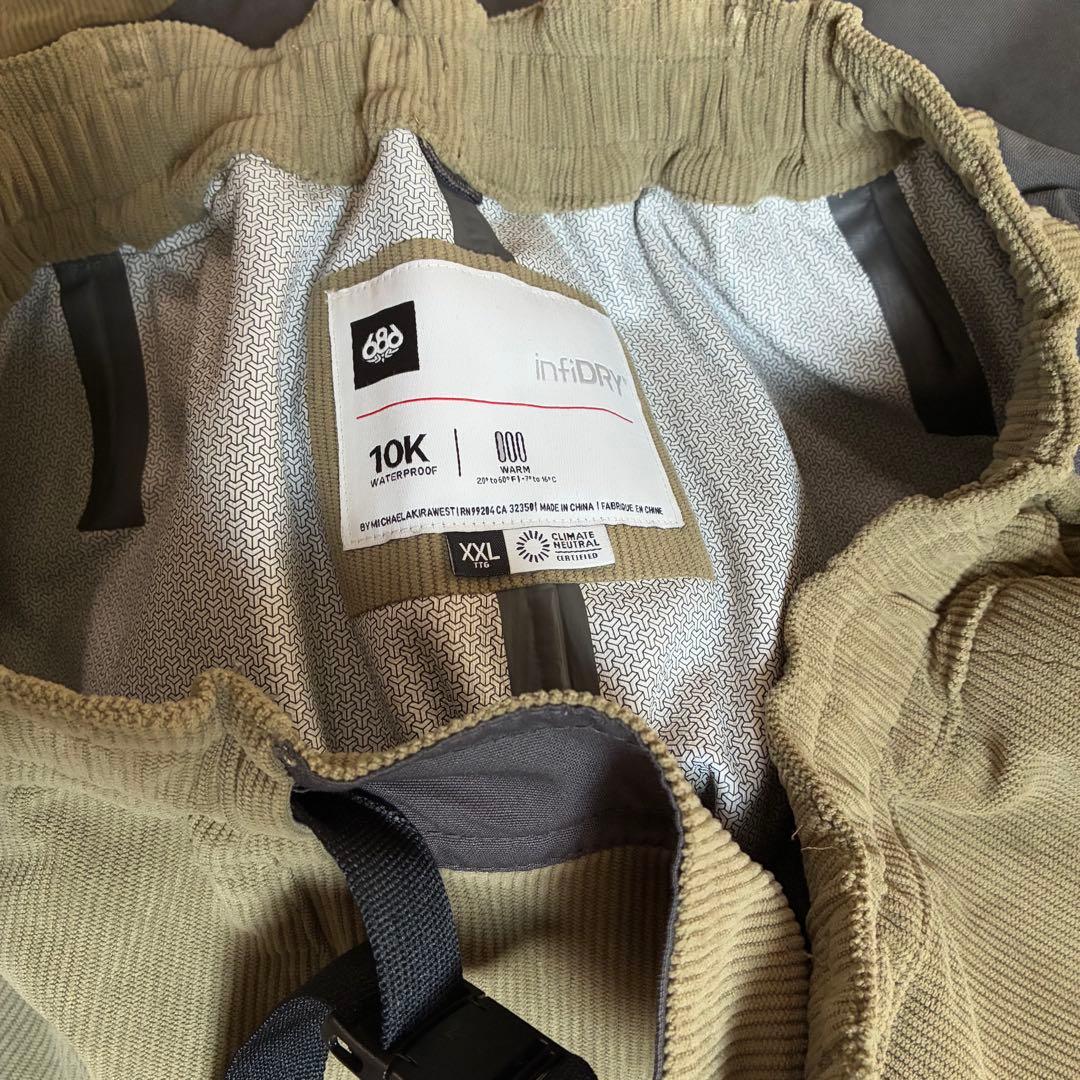 板*彩様 686 GHOST 2.5L セットアップ スノーボード ウェア XX