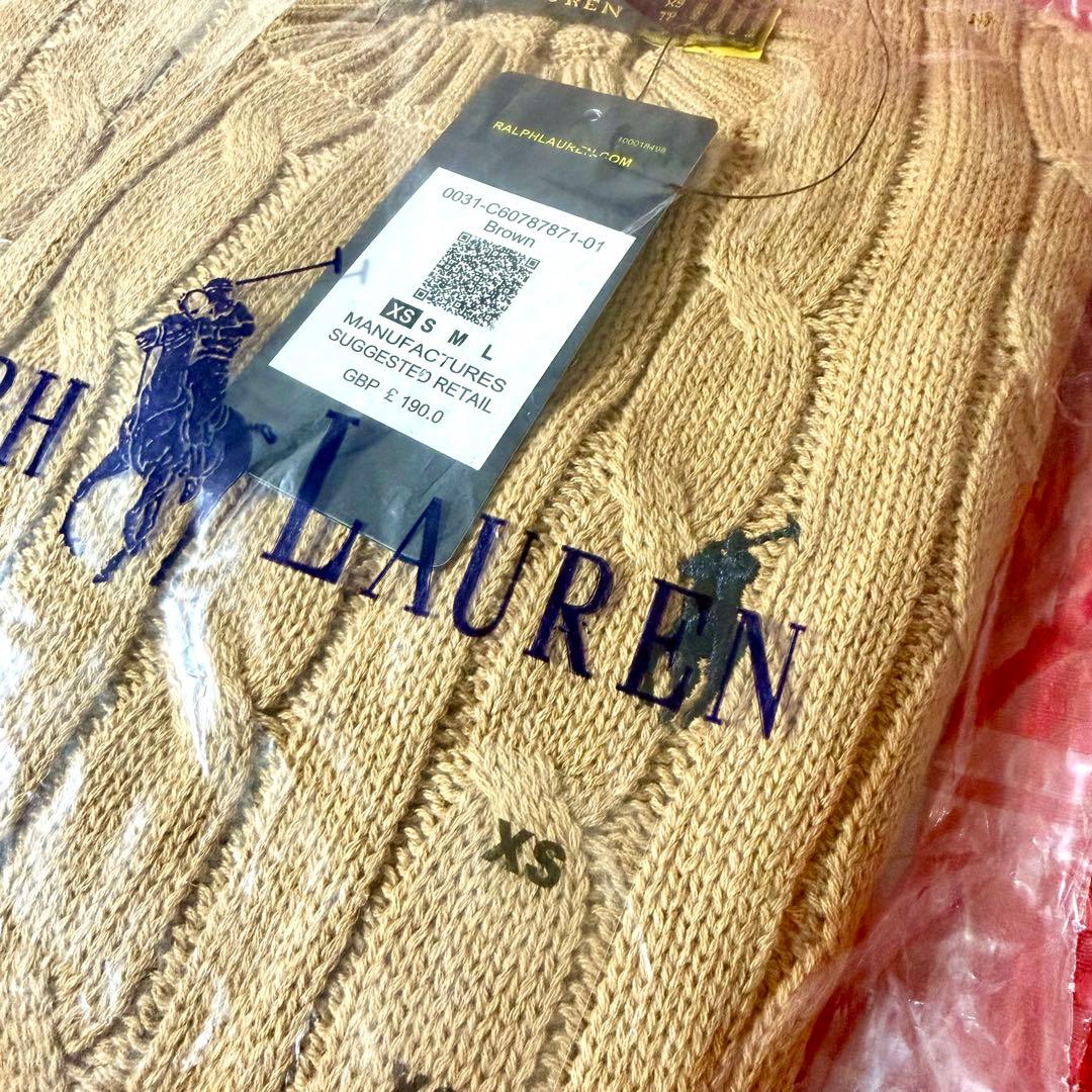 人気【新品正規品】ポロラルフローレンケーブルニットセーター綿