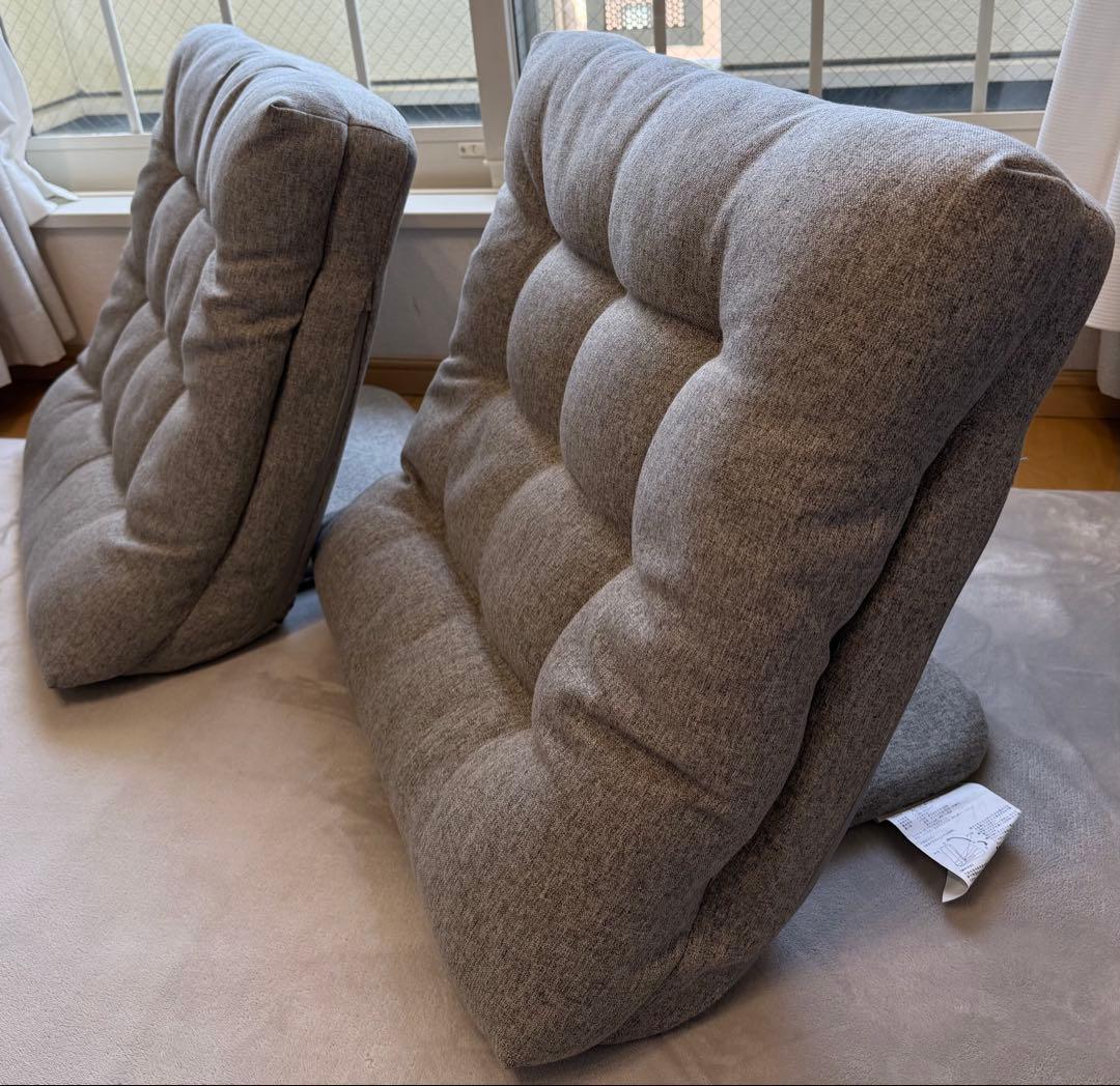 状態良☆】カインズ 2点セット 座布団にもなる背もたれイス F-Lepoco