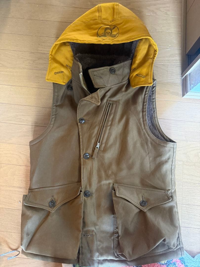 フリーホイーラーズ　ウィンターアヴィエイターズベスト サイズ38 23日まで！ FREE WHEELERS/フリーホイーラーズ】2025FW「WINTER AVIATOR'S VEST