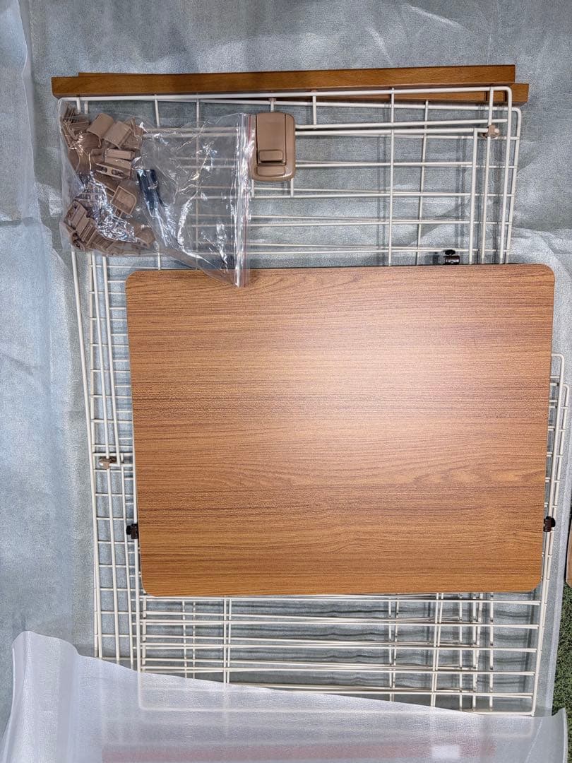 ieneko 3段目拡張パーツ　中段　未使用　底板1枚付き Amazon | ieneko 猫 ケージ 3段 キャットケージ 木製 無垢材 幅96×奥行