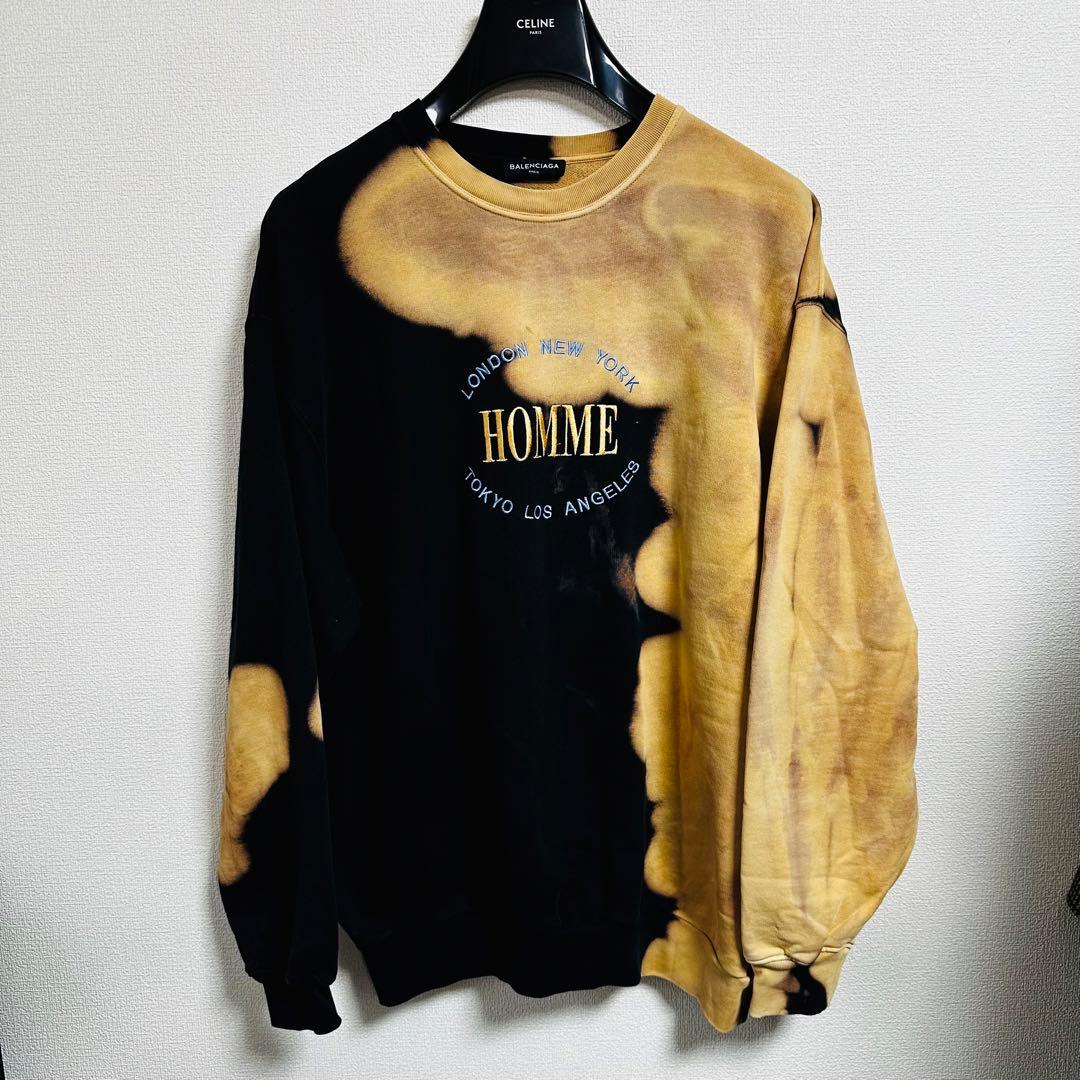 17aw BALENCIAGA Homme ブリーチ スウェット - メルカリ