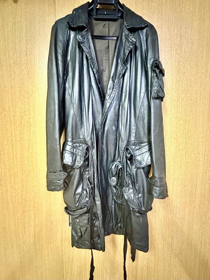 JULIUS名作レアガスマスクレザー ロングコート - メルカリ