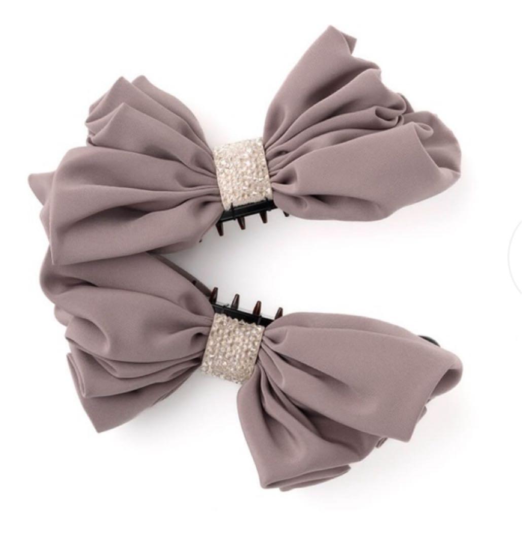 コンプレックスビズ ラフィネリボン バナナクリップ ピンク - メルカリ