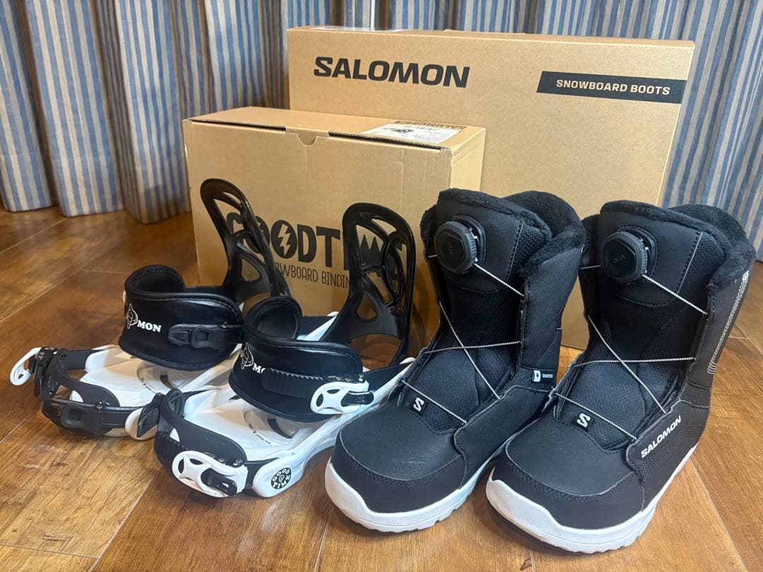SALOMON キッズ22cm スノーボード ブーツ・バインディング ２点セット 楽天市場】スノーボード ブーツ キッズ 子供 SALOMON サロモン