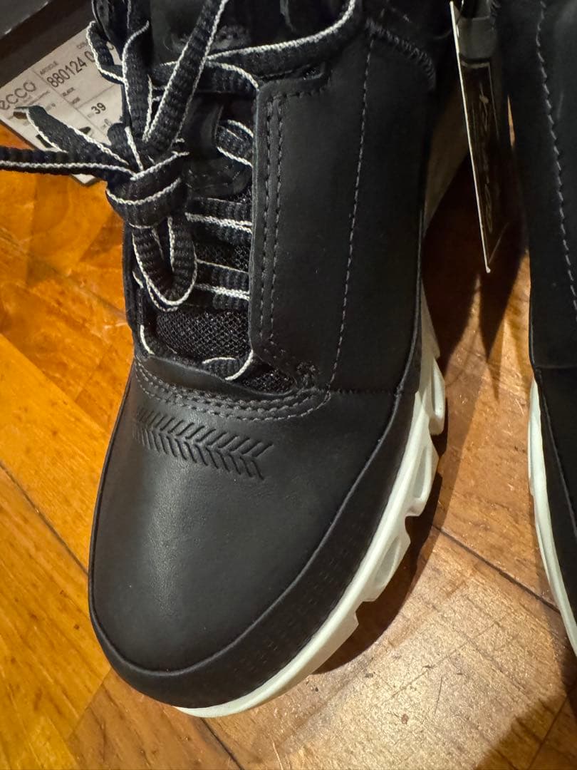 ECCO ブラック スニーカー 39 24.5cm