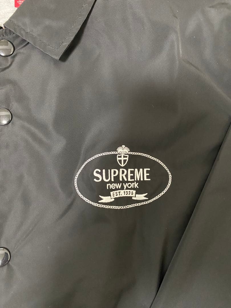 スケートボード Supreme Crest Coaches Jacket \"Black\"