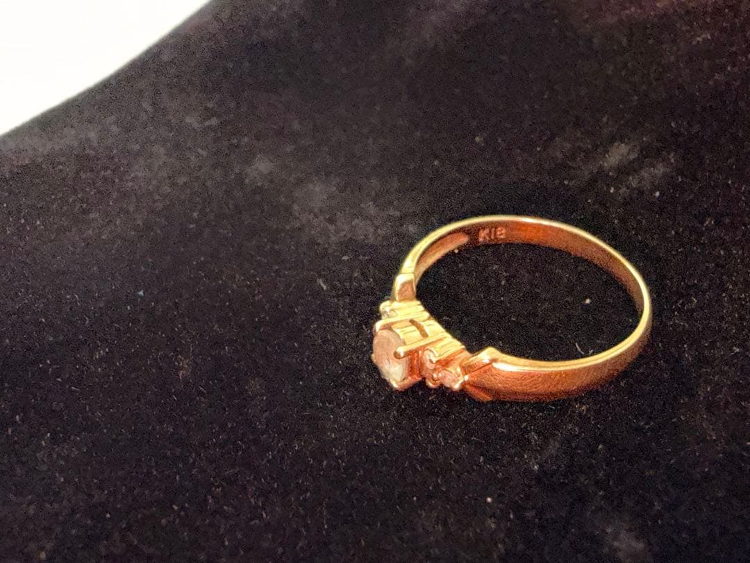 U*n様 アクアマリン ダイヤモンド ゴールドリング 2.0g