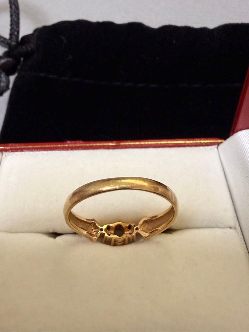 U*n様 アクアマリン ダイヤモンド ゴールドリング 2.0g