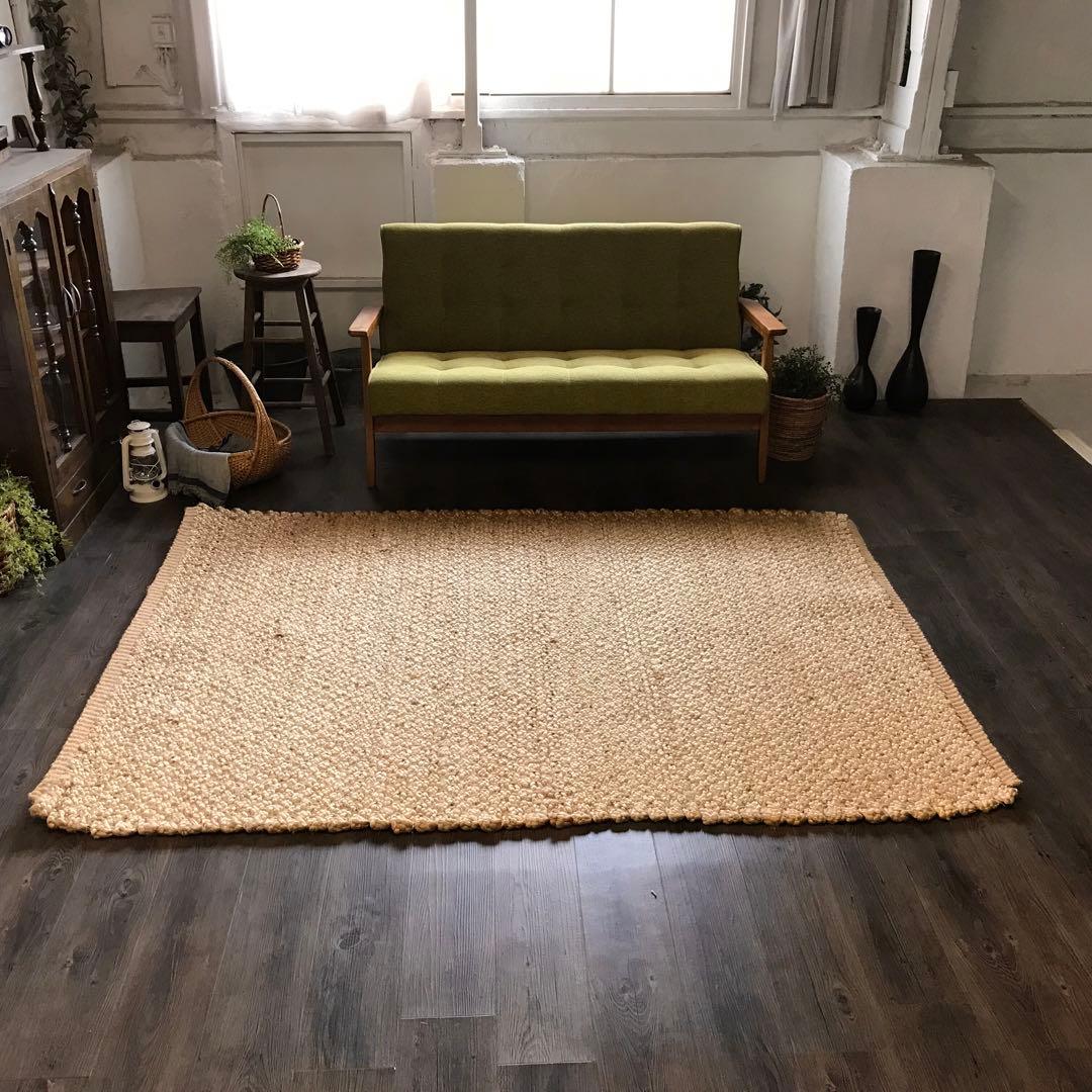 144x197cm ラグ ラグマット 麻 ジュート 夏用 天然素材 店舗使用可 ジュートラグマット BRIQUE ｜家具・インテリア通販 Re:CENO(リセノ)