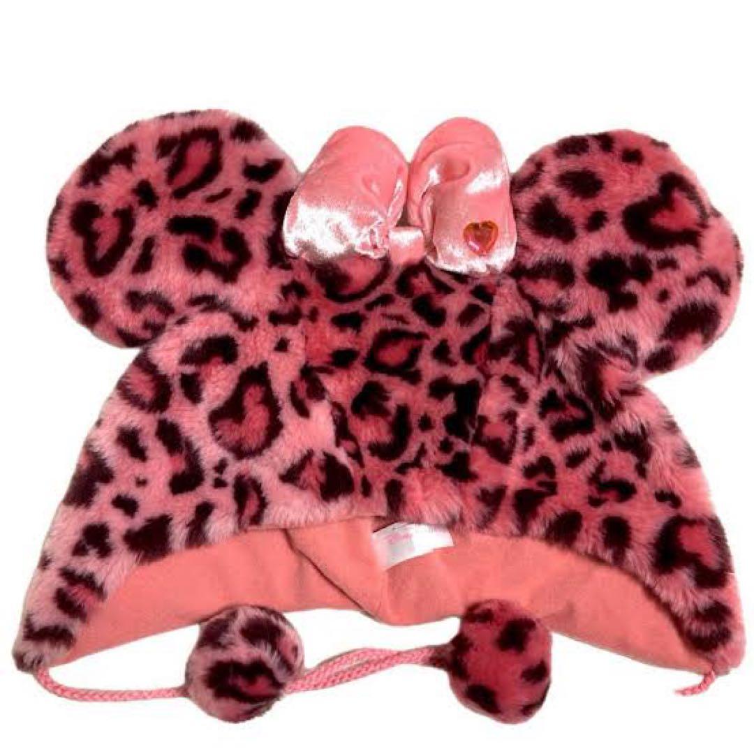 ミニーちゃん ヒョウ柄 ファンキャップ - メルカリ
