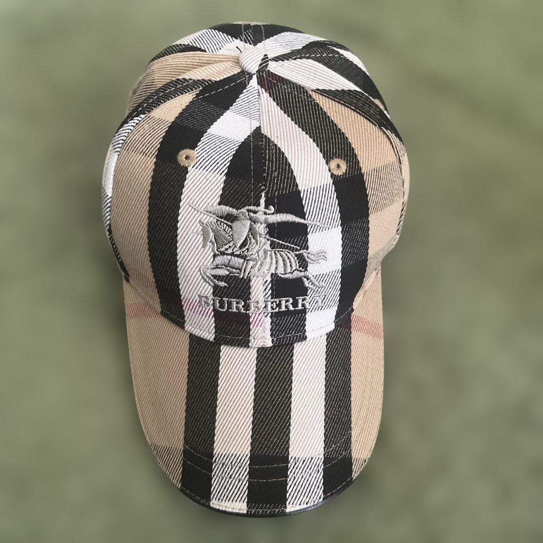 Burberry チェック柄キャップ - メルカリ