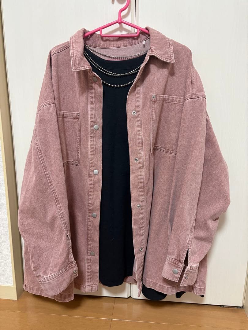 lepsim 入手困難 デニムシャツ ピンク M10963734 - ジャケット