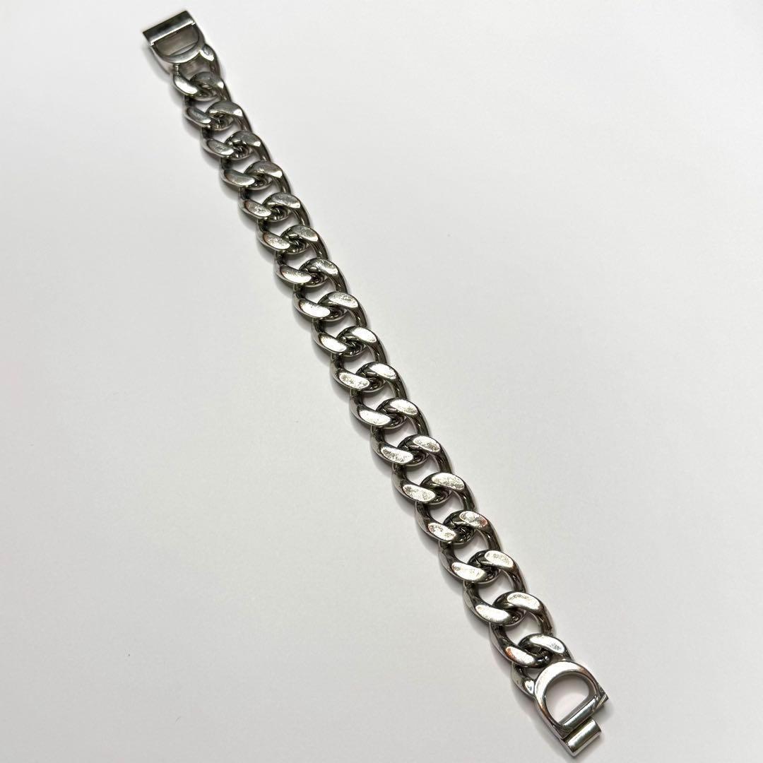 ディオール CDロゴ 喜平チェーン ブレスレット Mサイズ