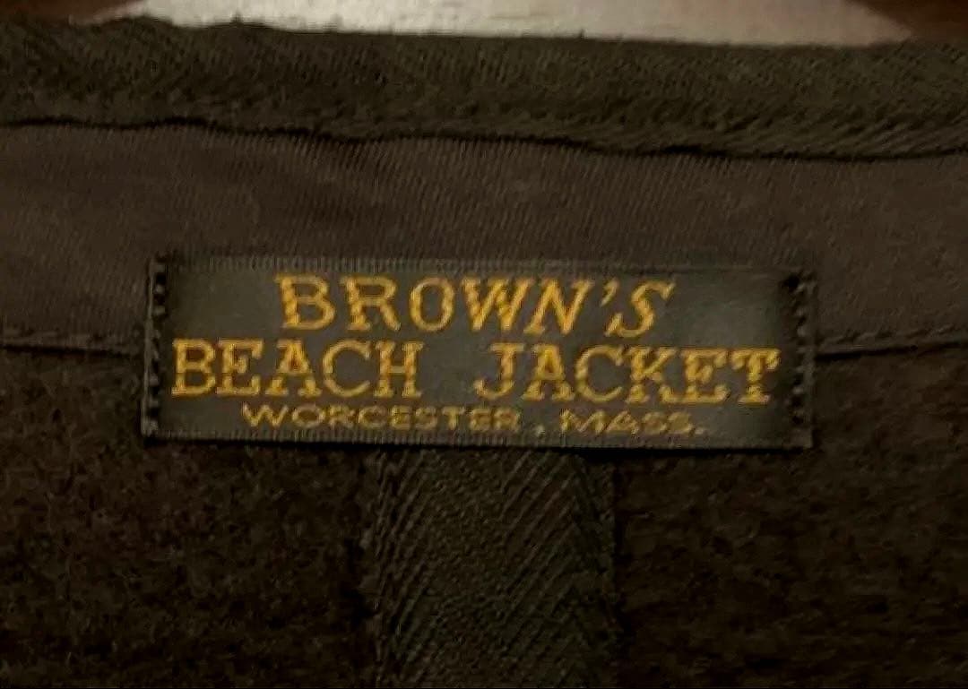 Brown's Beach Jacket vest ブラウンズビーチ　ベスト No.724 V-NECK VEST（Vネックベスト） BROWN'S BEACH JACKET