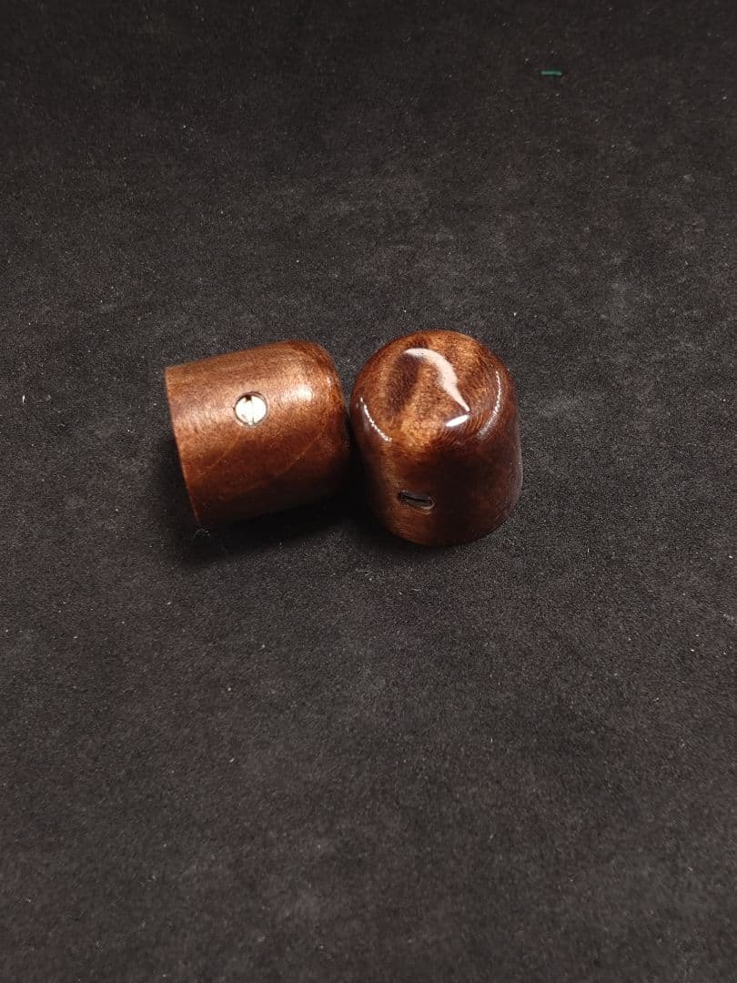 注文分）ウッドパーツ4種/カーリーメイプル材 ダークブラウンクリア仕上げ