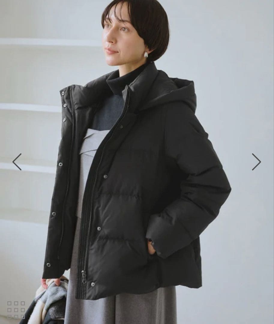 ロペピクニック ダウンコート 黒 ブラック Mサイズ ROPE' PICNIC（ロペ ピクニック） ダウンコート ダウンジャケット