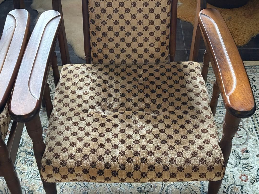 希少 ジャパニーズビンテージ ヴィンテージ アームチェア 洋風 nZ