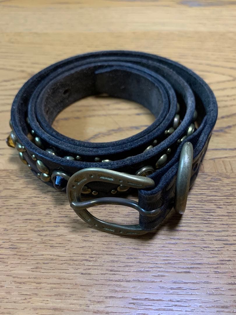 calee ベルト　CALEE スタッズベルト　レザー 新品未使用】CALEE スタッズ レザー ナロー ベルト - メルカリ