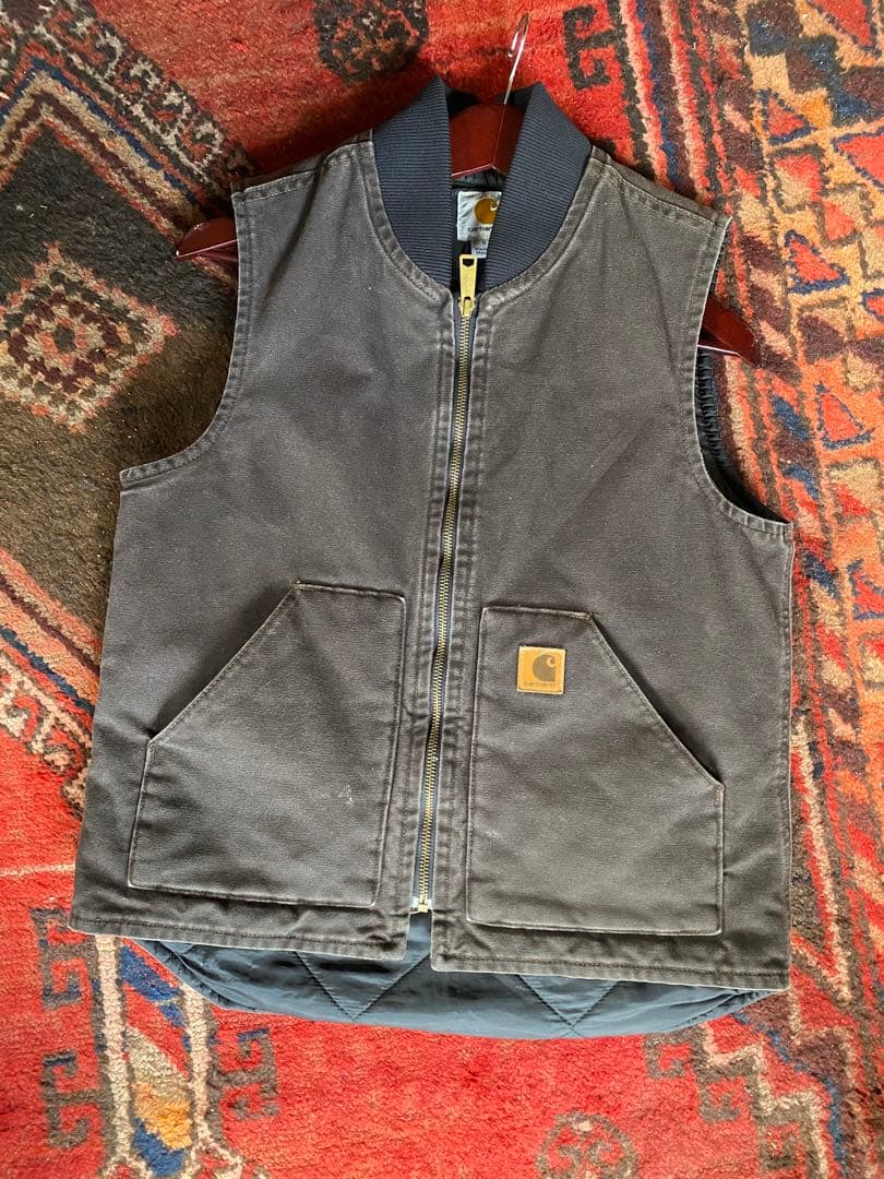 カーハート　ベスト　sサイズ Carhartt（カーハート） ベスト メンズ ダック ワークベスト 裏地