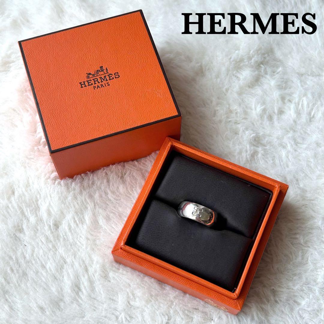 美品✨HERMES エルメス リング ヴィンテージ Hロゴ シルバー925 6号