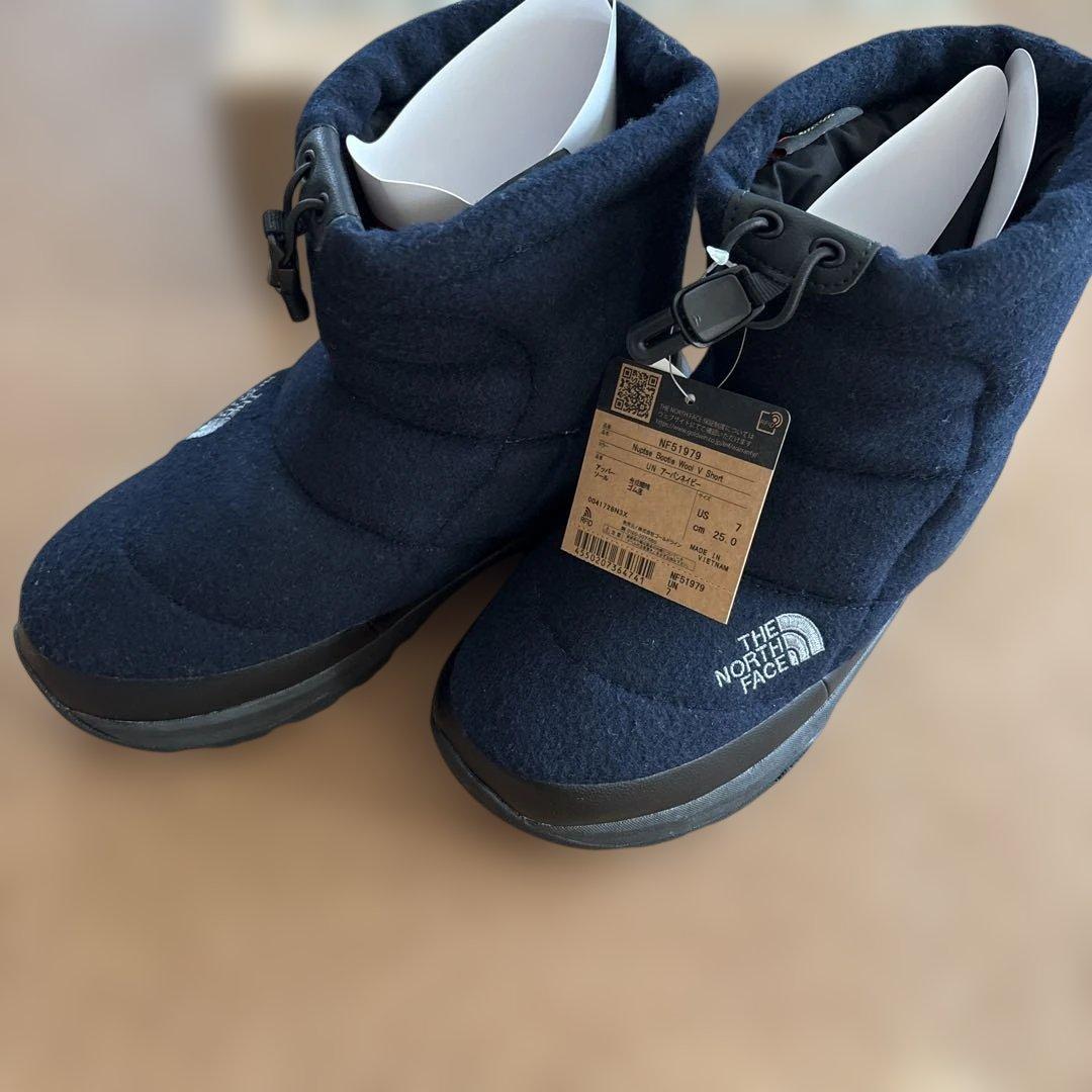 【未使用】ザノースフェイス　ヌプシ　ブーツ　25　NF51979 ネイビー THE NORTH FACE（ザ ノースフェイス） ○○ノースフェイス ブーツ