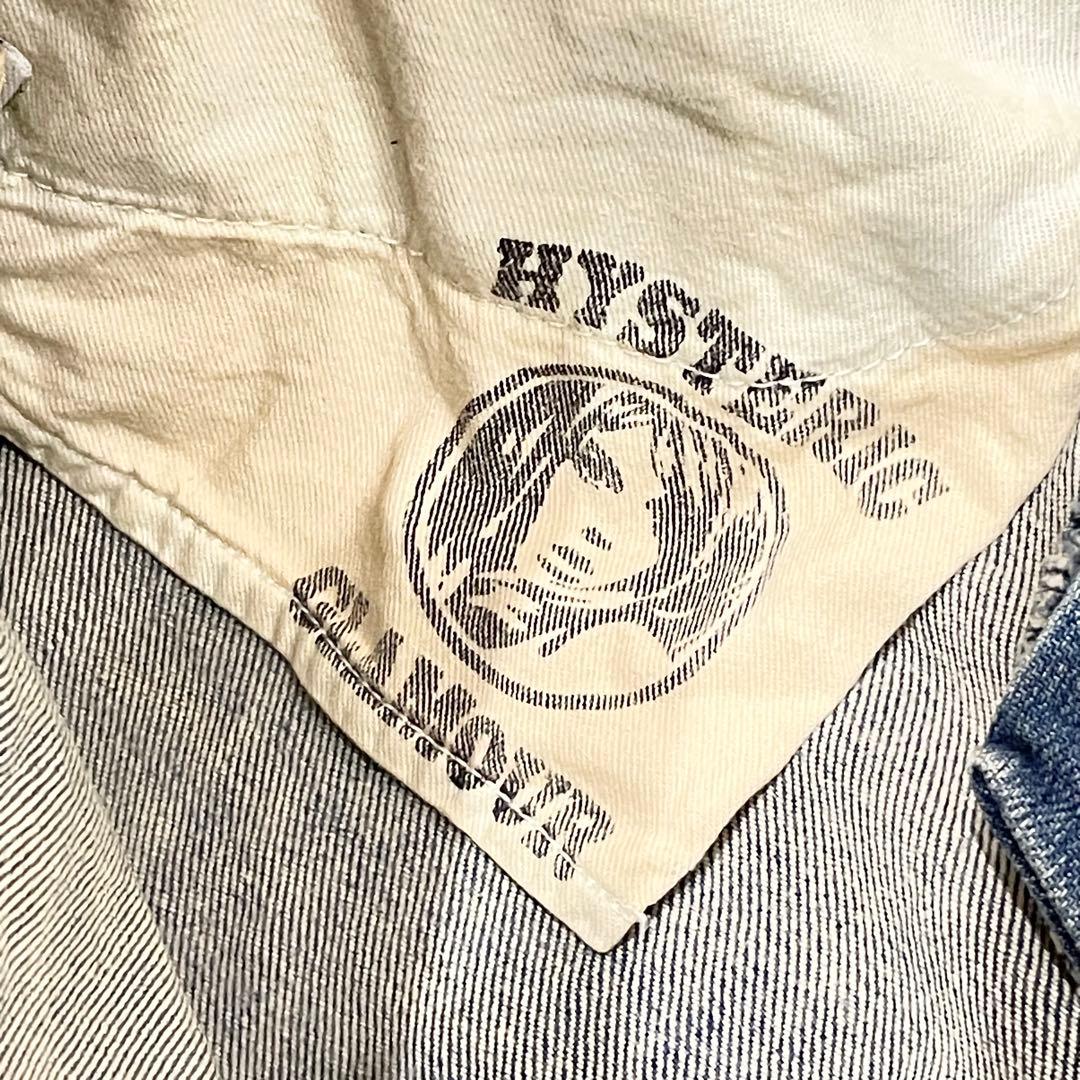 ヒステリックグラマー ヒスガール プリント スタッズ デニム 総柄 S