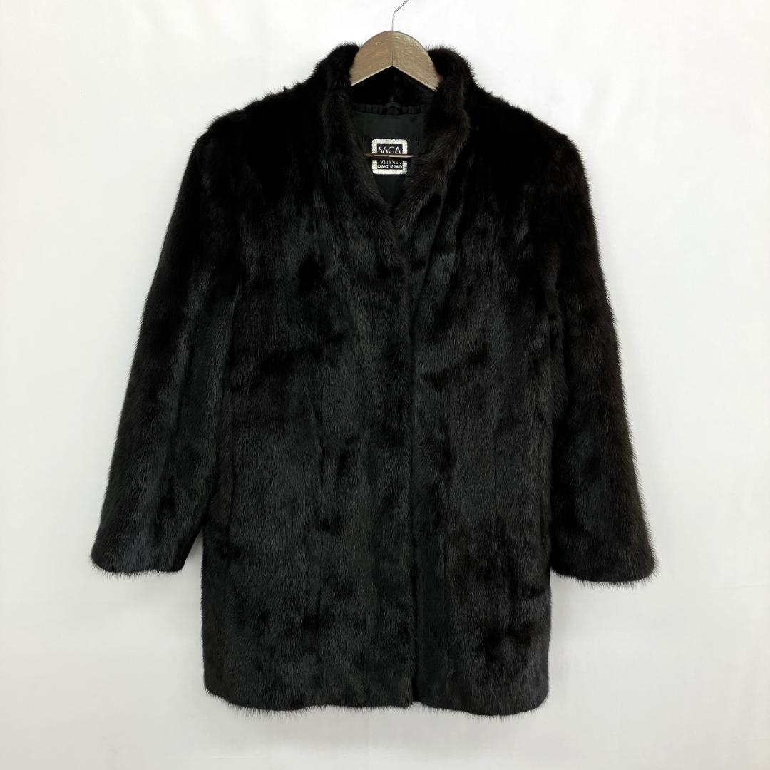 R8SC63【美品】SAGA MINK 毛皮 ハーフ コート サガミンク 11号 - メルカリ