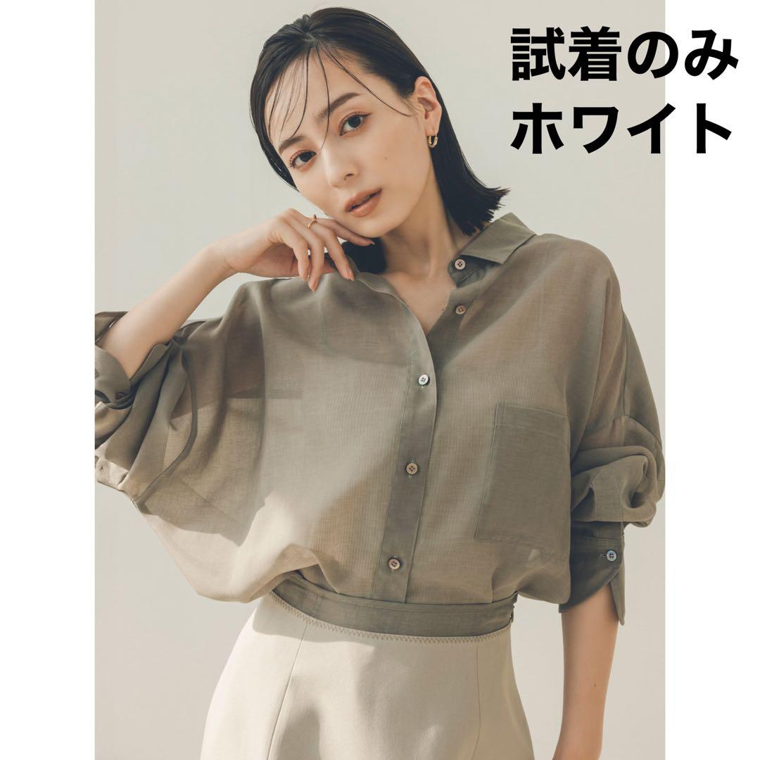 25ss anuans アニュアンス　ミニマルシアーオーバーシャツ ミニマルシアーオーバーシャツ