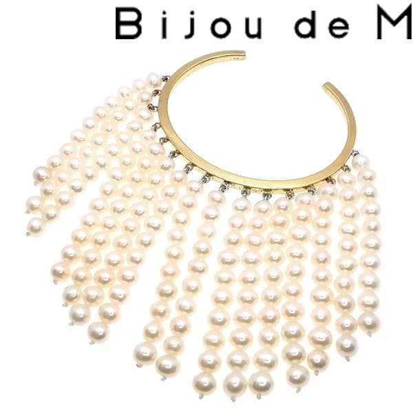 ビジュードエム Bijou de M パールカーテンバングル ブレスレット Pearl curtain Bangle(S GOLD): Bijou de M: WOMENS｜THE TOKYO ONLINE