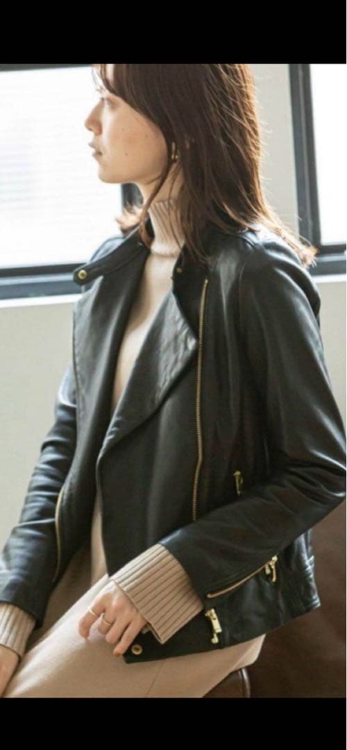 美品）NOBLE ラムレザー　ダブルライダースジャケット38 2022年購入品 楽天市場】noble ライダースの通販